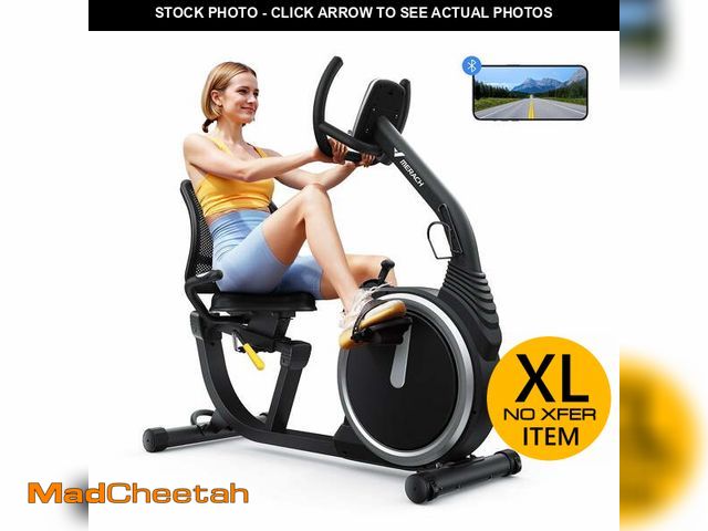 Lot 74-13102784 - MERACH Exercise Bike, Recumbent Bike for Home Seniors Adults with Smart Bluetooth and Exclusive App,...