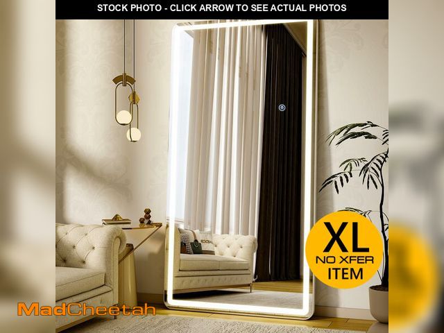 Lot 74-14614614 - Riskioir 71"x32" LED Full Length Mirror, Standing Floor Body Mirror - UNUSED
