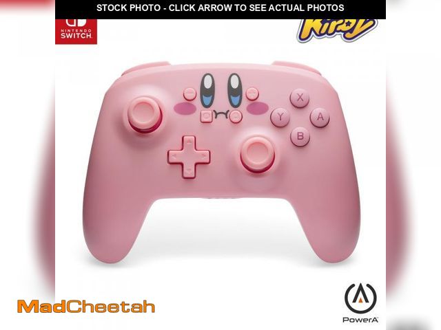 Lot 74-12535922 - PowerA Wireless Controller for Nintendo Switch - Kirby Mouthful - UNUSED