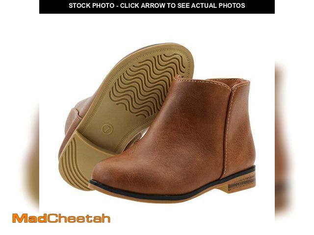 Lot 74-12700752 - FLYFUPPY Girls Boots Ankle Boots for Girls Side Zipper Short Suede Booties Fashion Boots for Toddler...