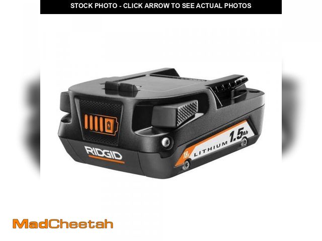 Lot 74-12496252 - RIDGID 18V Lithium-Ion 1.5 Ah Battery - UNUSED