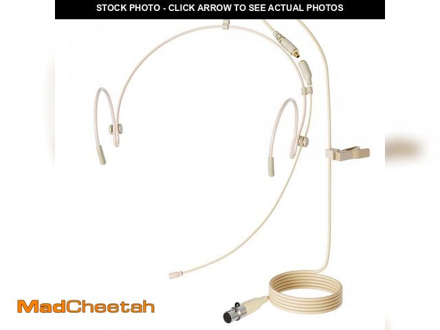 Lot 74-12116318 - J K Professional Headset/Headworn Microphone MIC-J 071S Compatible with Shure Wireless System - TA4F...