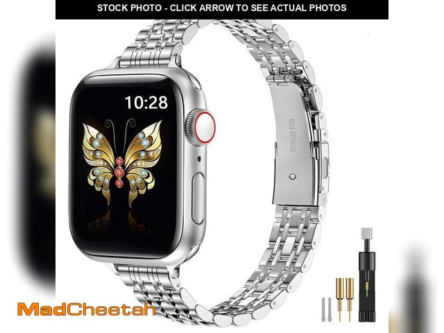 Lot 74-14337198 - MioHHR Slim Metal Band Compatible with Apple Watch Band 42mm(Series 11 10) 41mm(Series 9 8 7) 40mm(S...
