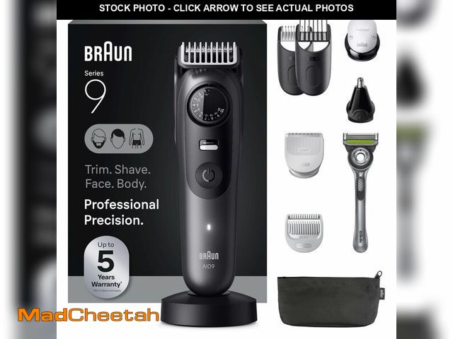 Lot 74-14206976 - Braun All-in-One Series 9 MenÃ¢â¬â¢s Electric Beard Trimmer, Hair Clipper, Shaver &amp; Razor for ...
