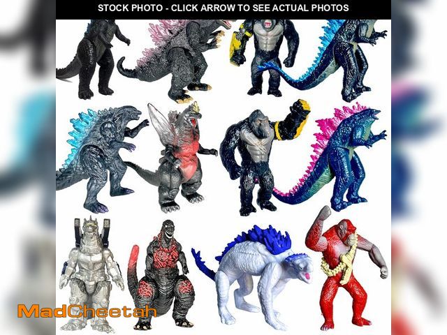 Lot 74-14481959 - TwCare Set of 12 Godzilla x Kong: The New Empire, Dinosaur Dragon Toys Action Figures, Evolved Basic...