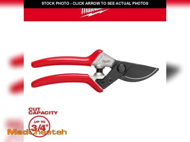 Lot 74-12772933 - Milwaukee 3/4 in. Cut Capacity High Carbon Steel Blade Bypass Hand Pruner - UNUSED