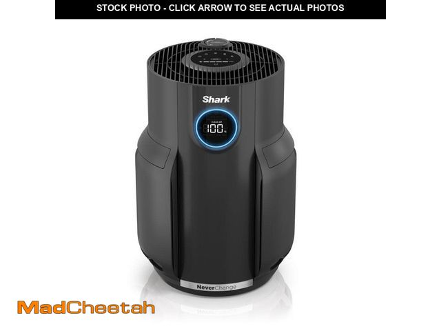 Lot 74-13561135 - Shark NeverChange 650 sq.ft HEPA Filter Outlet Plug Air Purifier and Cleaner in Grey w/ Timer, for D...