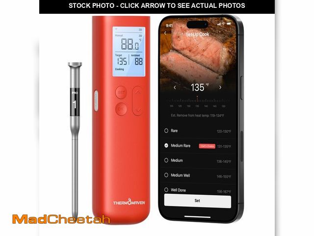 Lot 74-14340427 - ThermoMaven Smart Bluetooth Wireless Meat Thermometer, 10X Enhanced Sub-1G Signal and Stability, Sta...