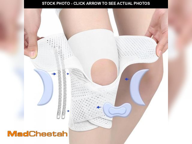 Lot 74-11551723 - Jaffick Knee Brace With 2 Side Stabilizers for Men Women, Compression Knee Support Sleeve With Air M...