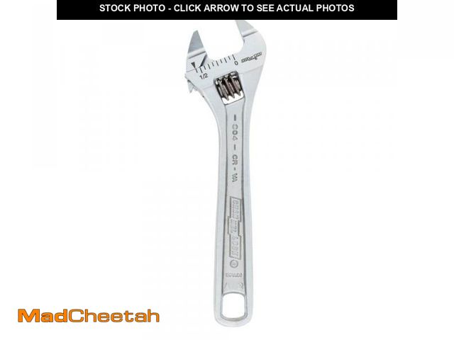 Lot 74-12364986 - Channellock Slim Jaw 4 in. Chrome Adjustable Wrench - UNUSED