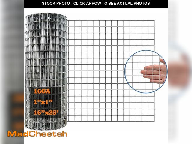 Lot 74-14359089 - 16GA Galvanized 16in x 25ft-1in x 1in Welded Wire Mesh Garden Economy Fence - UNUSED