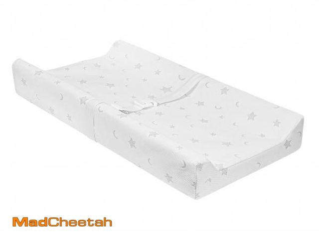 Lot 74-12310169 - Mini Baby Changing Pad 27 x 16 with Cover for Combo Crib with Changer &amp; Dresser, Waterproof &amp...