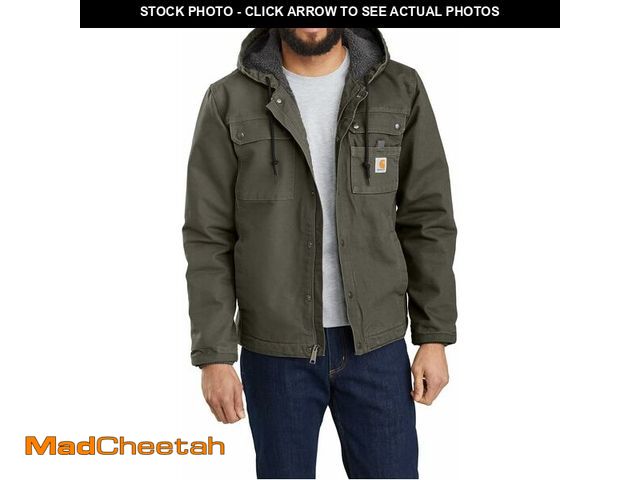 Lot 74-14347637 - Carhartt Men's Washed Duck Bartlett Jacket, Moss, Medium - USED