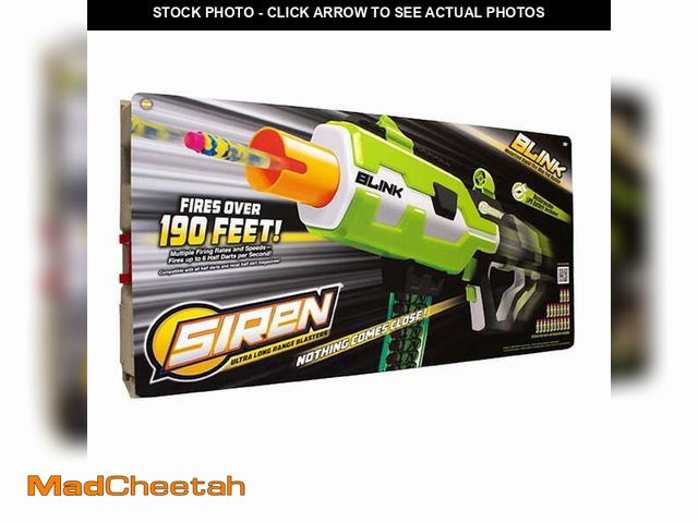 Lot 74-12861063 - (MISSING DARTS) Laser X Siren Blink Bolt Blaster Indoor-Outdoor Play - USED