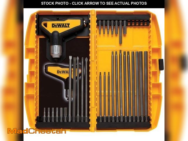 Lot 74-13667556 - DEWALT Ratcheting T-Handle Set (31-Piece) - UNUSED