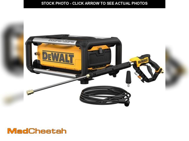 Lot 74-13134933 - DEWALT 2100 PSI 1.2 GPM 13 Amp Cold Water Electric Pressure Washer with Internal Equipment Storage -...