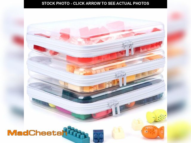 Lot 74-14215595 - YOPCDJ 3 Pack Clear Hard Shell Zipper Case, Clear Zipper Pouches Waterproof Makeup Organizer &amp; T...