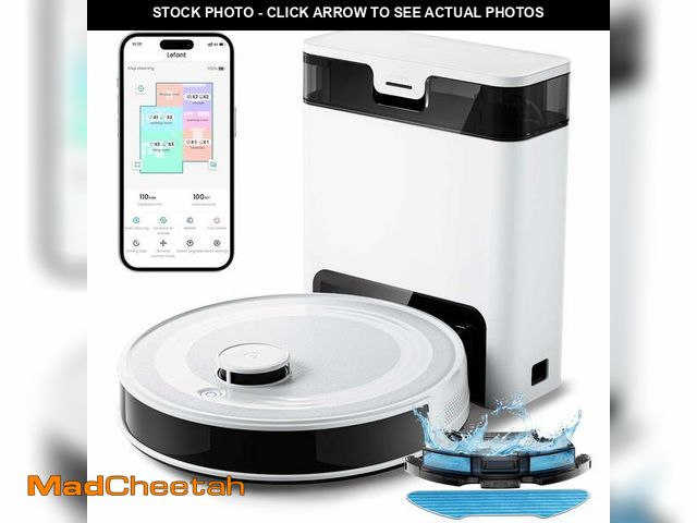 Lot 74-13060933 - Lefant M2 Pro Robot Vacuum and Mop with LiDAR Navigation, 45-Day Self-Emptying, Smart Obstacle Avoid...
