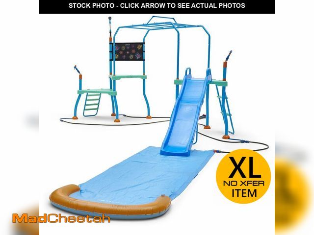 Lot 74-13578963 - Plum Play Kids Water Slide Outdoor Play Equipment - Toddler Water Toys, Water Gun, Monkey Bars, Spri...