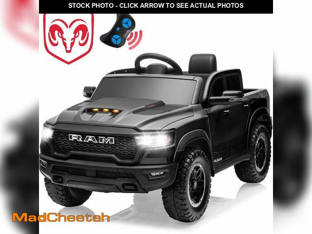 Lot 74-12679212 - Ram Ride on Car Toys, 12V RAM 1500 Battery Powered Ride on Toy Truck with Remote Control, Electric C...