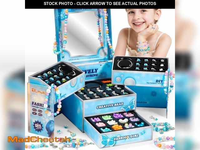 Lot 74-14295186 - BLmukce Charm Bracelet Making Kit for Girls Ages 8-12, DIY Jewelry Making Kit &amp; Craft Set with B...