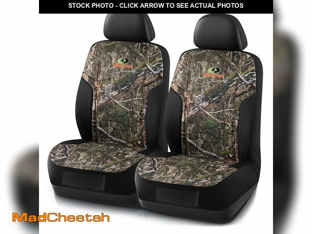 Lot 74-14150608 - Mossy Oak Camo Seat Covers, Airbag Compatible, Universial Fit, Fit Most Bucket Seats - Made with Pre...