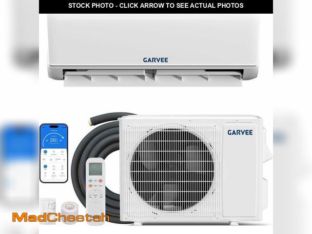 Lot 74-14612065 - OUTSIDE UNIT ONLY--Garvee Mini Split AC with Heat Pump, 12000 BTU 18.5 SEER2, 208-230V - UNUSED