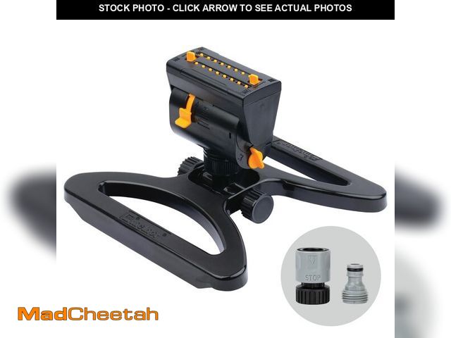 Lot 74-12703473 - Melnor 65131AMZ MiniMax Turbo Oscillator Sprinkler, 4000 sq. ft., 4-Way Adjustable, Quick Connect Bu...