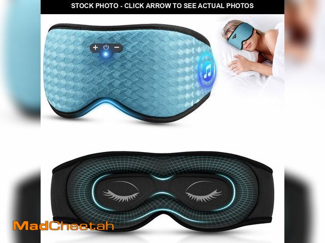 Lot 74-13621235 - 3D Sleep Mask with Bluetooth Headphones, Sleeping Headphones for Side Sleepers, Zero Eye Pressure, A...