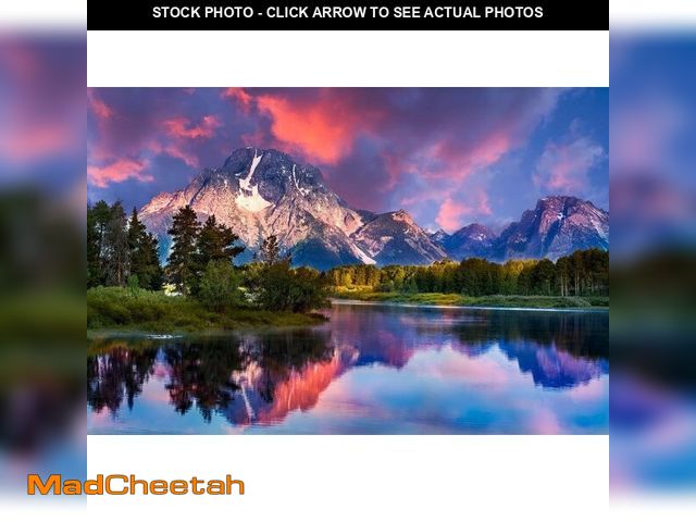 Lot 74-12760505 - Sunrise at Oxbow Bend Grand Teton National Park Photo Photograph Mountain Nature Landscape Scenic Sc...