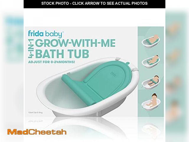 Lot 74-12136958 - Frida Baby 4-in-1 Grow-with-Me Baby Bathtub, Baby Tub for Newborns to Toddler with Removable Bath Se...