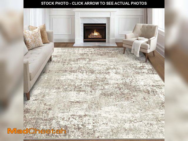 Lot 74-12667601 - BERTHMEER 8'x10' Abstract Area Rugs for Living Room Bedroom Dining Room Office Farmhouse Distressed ...