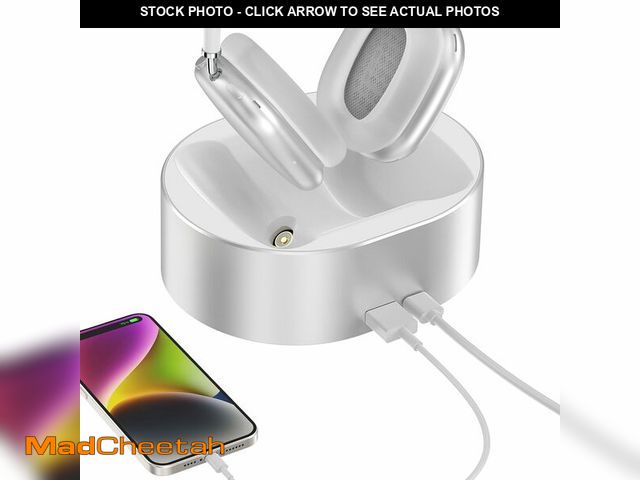 Lot 74-13629608 - ROUNKIN Headphone Charging Stand for AirPods Max,Magnetic Stand,Protable Desktop Headset Holder,Head...
