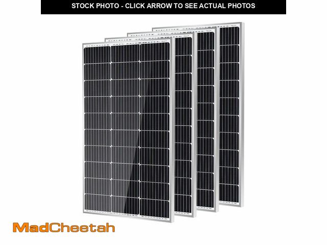 Lot 74-12658093 - Traver Force Solar Panel 100 Watt 10BB Monocrystalline 12V Solar Panels for Home High Efficiency Sol...