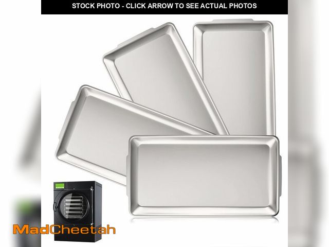 Lot 74-14151291 - Otoolling 4 Pcs Metal Trays for Harvest Right Freeze Dryer Small, 18/8 Stainless Steel Trays, Durabl...