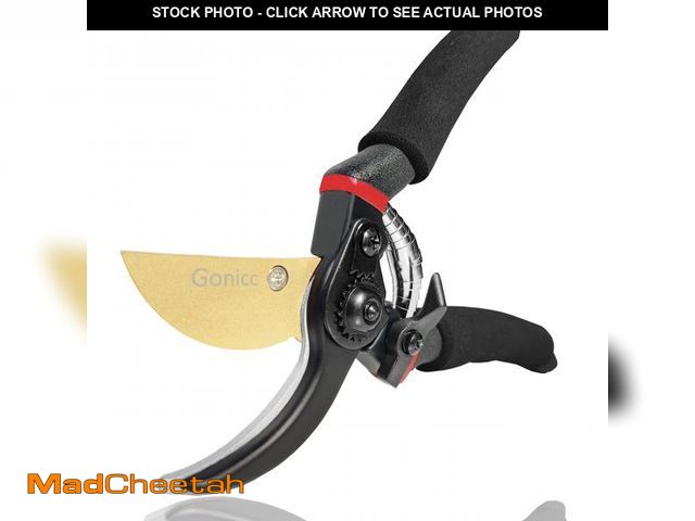 Lot 74-11550583 - gonicc 8" Professional Premium Titanium Bypass Pruning Shears (GPPS-1003), Hand Pruners, Garden Clip...