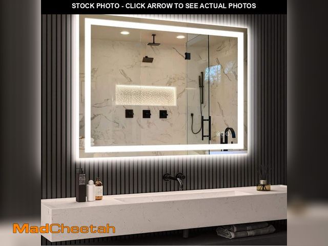 Lot 74-14326585 - imperiol 32 in. W x 32 in. H Rectangular Frameless Anti-Fog LED Light Wall Bathroom Vanity Mirror - ...