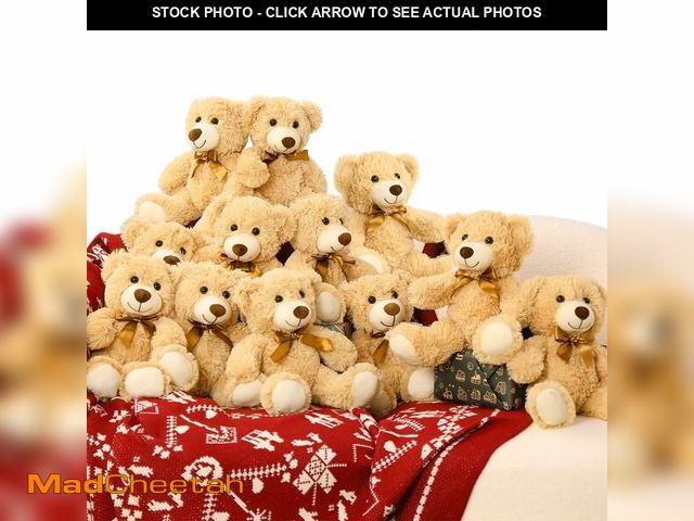 Lot 74-12703315 - MaoGoLan 12 Pack Teddy Bears in Bulk 14 inch Stuffed Animals Set for Kids Small Stuffed Bears Bulk T...