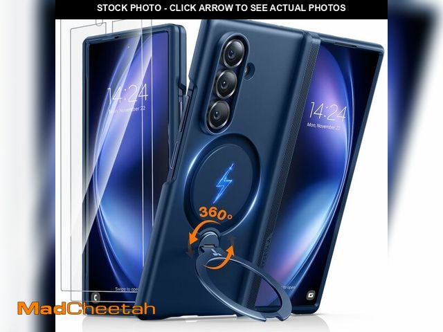 Lot 74-12706615 - TORRAS 360 Spin Magnetic Stand for Galaxy Z Fold 7 Case, MIL-Grade Hinge Protection, Fit for Magsafe...