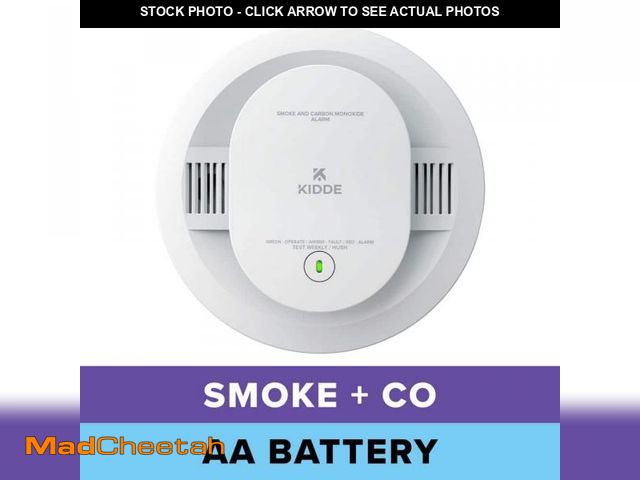 Lot 74-12511051 - Kidde Battery Powered Smoke and Carbon Monoxide Detector with LED Warning Lights 21031502 - UNUSED