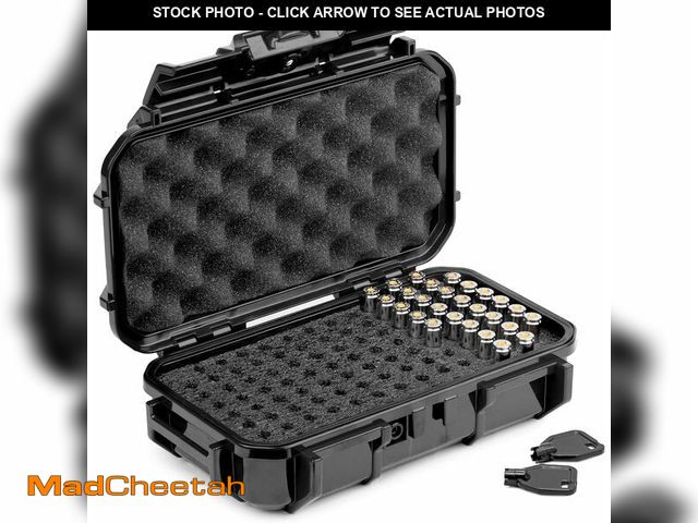 Lot 74-12700445 - Evergreen 100 Pistol Round Bullet Locking Storage Case - Travel Safe/Mil Spec/Waterproof/USA Made - ...