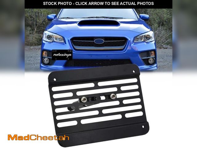 Lot 74-11550145 - Front Bumper Tow Hook License Plate Mount Relocator Bracket fit for Subaru BRZ WRX STi Forester Impr...