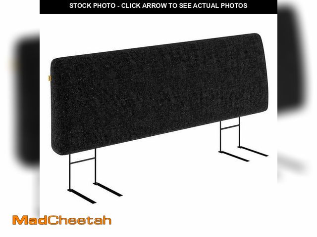 Lot 74-14259905 - Pinmoco Upholstered Headboard King Bed, Height Adjustable and Ergonomic Foam Head Board, Chenille St...