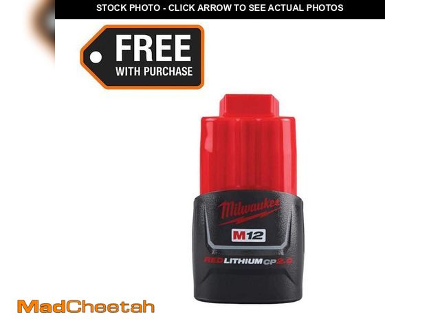 Lot 74-13050804 - Milwaukee M12 12-Volt Lithium-Ion 2.0 Ah Compact Battery Pack - USED