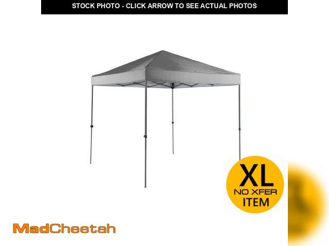 Lot 74-12557224 - Everbilt 8 ft. X 8 ft. Grey Straight Leg Instant Canopy Pop Up Tent Sto-N-Go - UNUSED