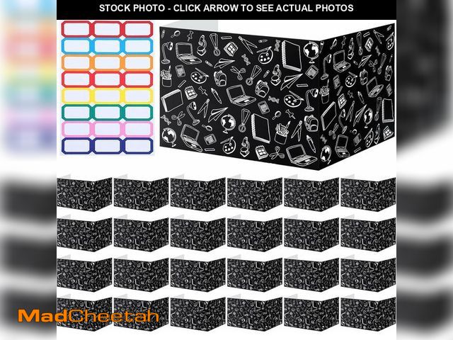 Lot 74-13709740 - Harloon 24 Pcs Privacy Boards for Student Desk Dividers for Students Cardboard Privacy Folders Class...