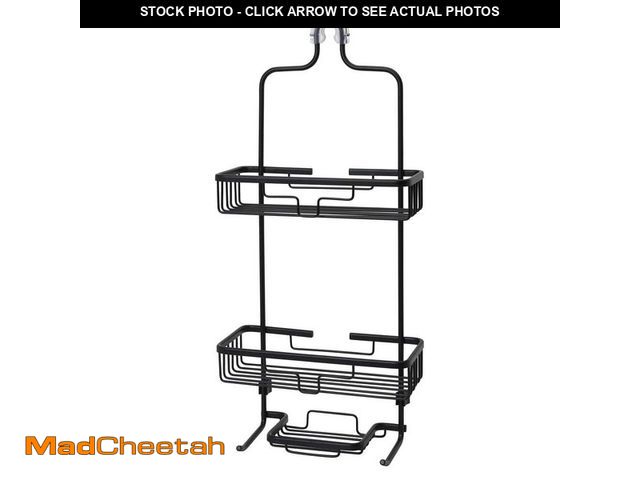 Lot 74-13693550 - Zenna Home NeverRust Large Aluminum Hanging Over-the-Shower Caddy in Matte Black - UNUSED