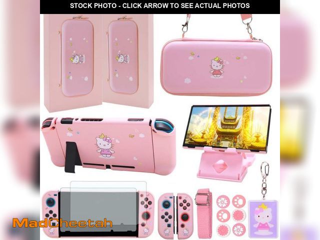 Lot 74-12307407 - GUTIAL Accessories Bundle for Nintendo Switch - Cute Kawaii NS Accessories kit for Grils Boys Kids w...