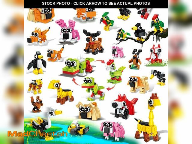 Lot 74-12454886 - INSOON 30 Pack Party Favors for Kids, 750 PCS Animals Building Block Toy for Goodie Bag Stuffers, Cl...