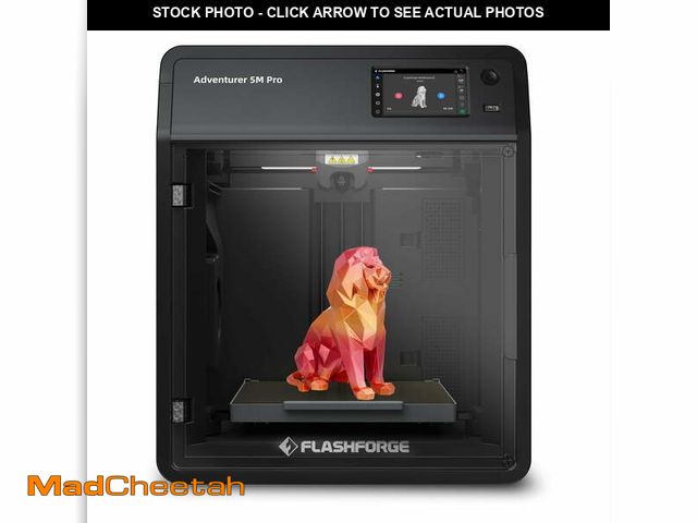 Lot 74-12890773 - (MISSING POWER CORD) Flashforge Adventurer 5M Pro 3D Printer, 600mm/s High Speed 3D Printer, 8.7 x 8...